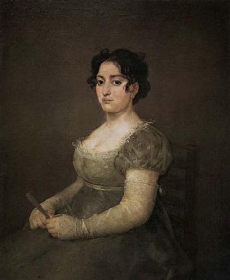 Francisco de goya y Lucientes Portrait of a Lady with a Fan Germany oil painting art